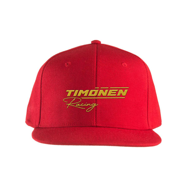 Punainen Timonen Racing lippis.